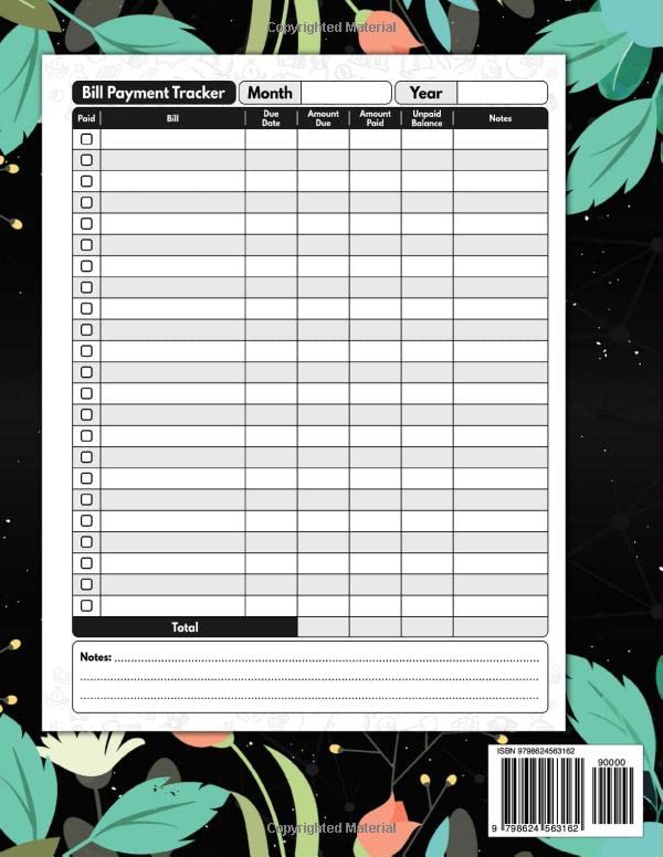 Bill Payments Tracker: Simple Blue Classy Monthly Bill Payment Checklist Organizer and Debt Tracker Keeper Log Book Money Planner for Budgeting Financial Planning Journal Budget Notebook | 8.5"x11" - Image 2