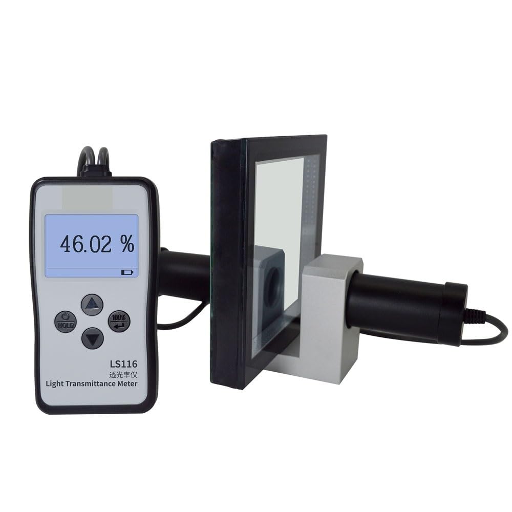 Tint Meter, High Precision Visible Light Transmittance Meter 116 with CIE 380-760nm VLT VL Transmission for Thick s