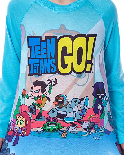 DC Comics Boy's Teen Titans Go! Chill 2-Piece Raglan And Pants Pajamas Set2