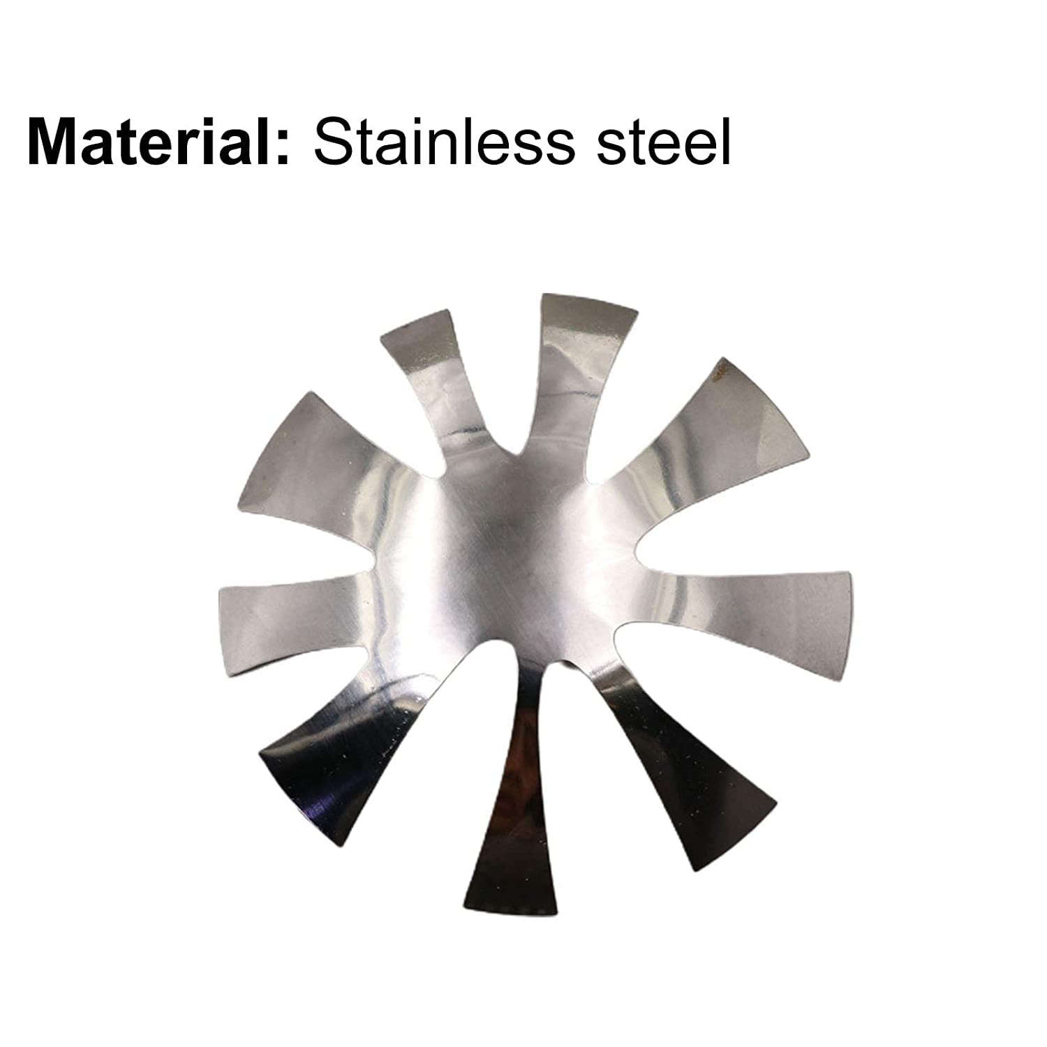 Generico French Manicure Template Nail Cutter Plate French Manicure Nail Art Making Modulo in Acciaio Inox Acrilico Clipper Plate per Le Donne ArgentoMolto Bello e Pratico.