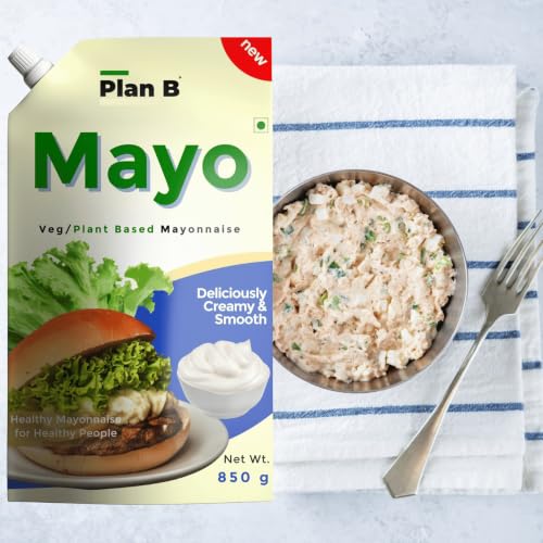 Image of PLAN B Mayonnaise, 850g | Creamy Plant-Based Mayo | Egg-Free, Dairy-Free & Gluten-Free | Perfect for Salads, Sandwiches, Dips & Dressings