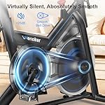 Exercise Bike for Home – 350LB Magnetic Resistance Indoor Cycling Bike, Silent Stationary Spin Bike with App Sync, Adjustable Seat, LCD Monitor, Smooth & Quiet for Cardio Workout - Image 2