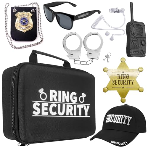 Ring Security Badge Metal Ring Bearer Gift Wedding Accessories for Party, Rehearsal, Kids, Boys, Wedding Souvenirs