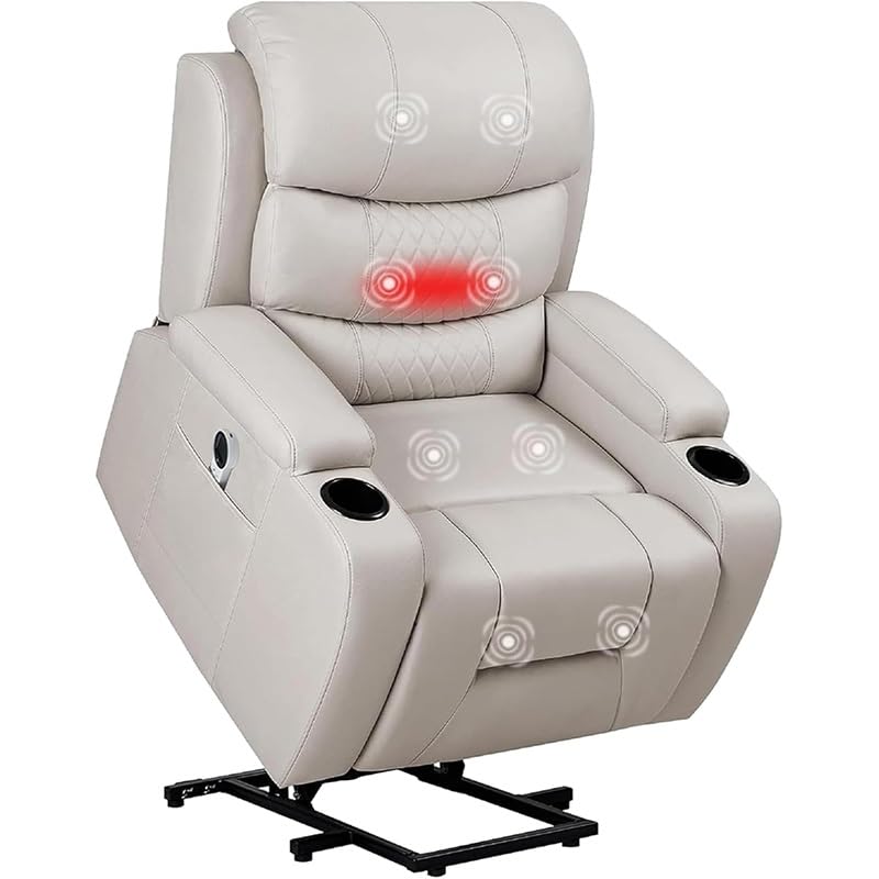 Sillón reclinable eléctrico con masaje y calor miniatura 1