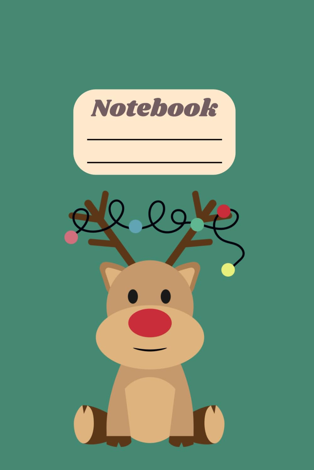Little Happy Reindeer: Christmas Notebooks by Daisy Ford Design