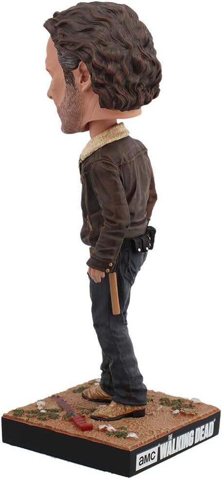 Royal Bobbles The Walking Dead Rick Grimes Bobblehead, Premium Polyresin Lifelike Figure, Unique Serial Number, Exquisite Detail