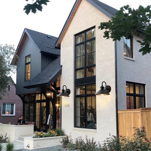 Industrial Gooseneck Wall Light Outdoor Waterproof Black Matte Sconce E26 E27 Base Farmhouse Barn Lamp for Porch Garage Antique Iron Fixture Retro Lighting – Image 6