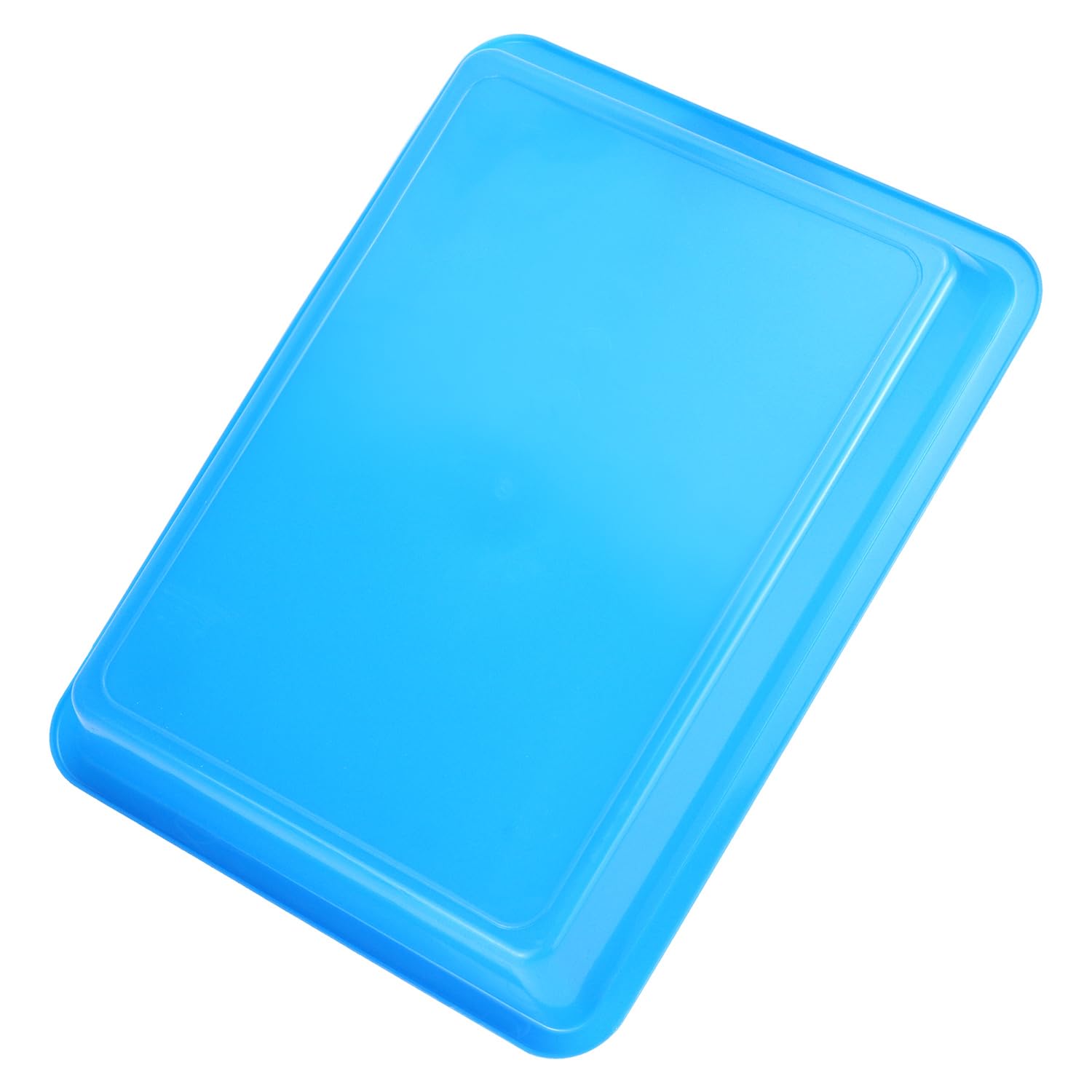 QWORK Vassoi in plastica per attività artistiche, 24 pezzi, 28 x 21 x 2,5 cm, impilabili, 4 colori disponibili