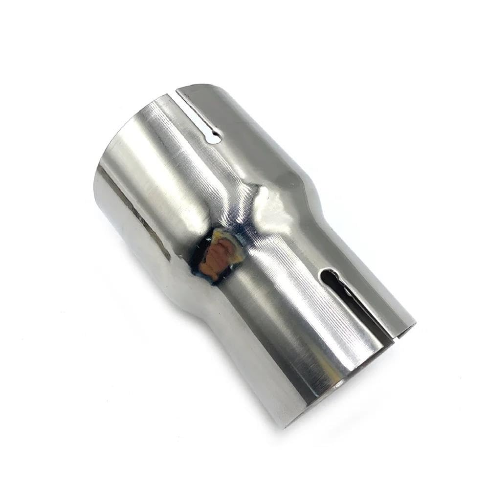 Tubo Escape Automóvil 1 Pieza De Tubo De Escape De Acero Inoxidable Adaptador Recto Reductor De Tamaño General Manguito De Silenciador con Abrazadera Tubo Escape Coche(66MM-76MM)