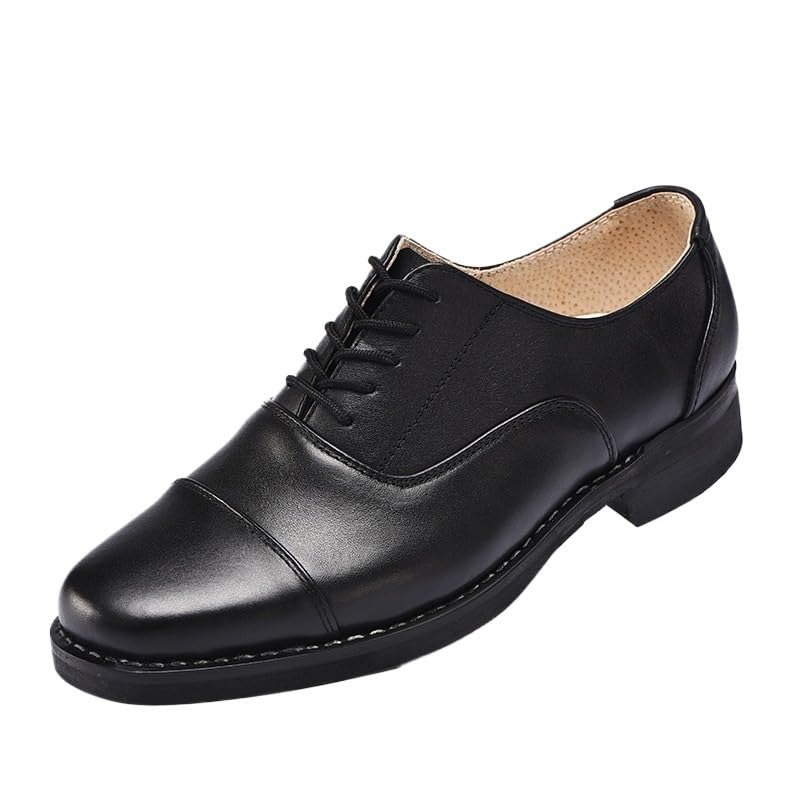 Men's Formal Oxfords Classic Lace-up Comfortable Pointed Toe Derbys Dress Shoes Wedding Office Business Leather Shoes
