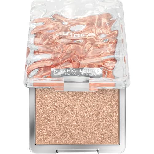 Catrice UNDERWATER SECRETS Duo Highlighter, Highlighter Palette, Nr. C01, Gold, 2 Gold-Töne, sofortiges Ergebnis, glänzend, strahlend, vegan, ölfrei, ohne Parfüm, ohne Alkohol, 1er Pack (7.4g)