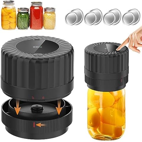 HUIJUTCHEN Electric Mason Jar Vacuum Sealer Cover