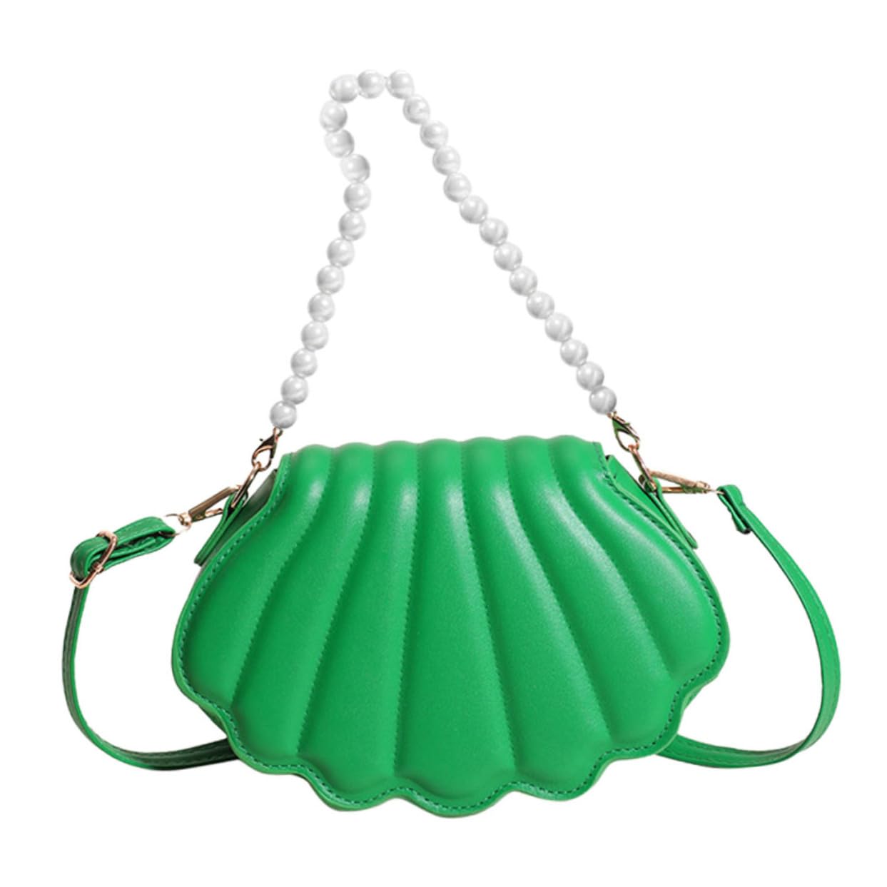 5 Piezas bolsa crossbody con diseño de concha bandoleras mujer monedero mujer bolso con forma de concha para otoño bolsa de mensajero bolso de las niñas cartera Perder PU