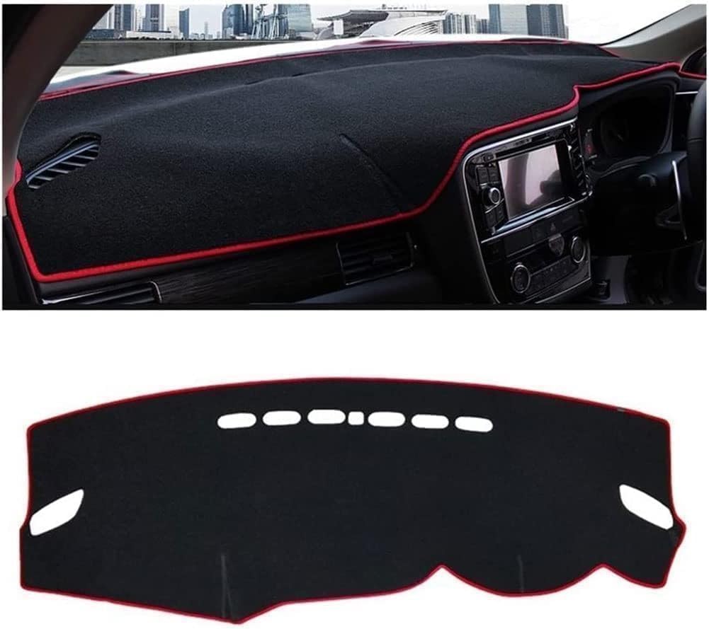 DdaiXQ Car Dashboard Mat For Mitsubishi Outlander 3 2013-2021, Anti Slip Anti Glare Dustproof Dashboard Cover Pad Protector Dash Cover Sunshade Dashmat
