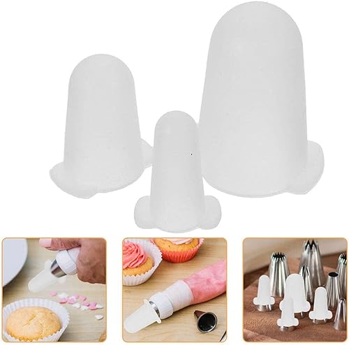 Miniatura 8 de UPKOCH Cubierta de punta de decoración de tartas, juego de cubierta de punta de glaseado de silicona para decoración de tartas, fundas de silicona