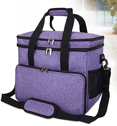 Hond reistas honddragers voor kleine honden huisdier tas reizen draagbare hond kat tas ademende handtas (Size : Purple)