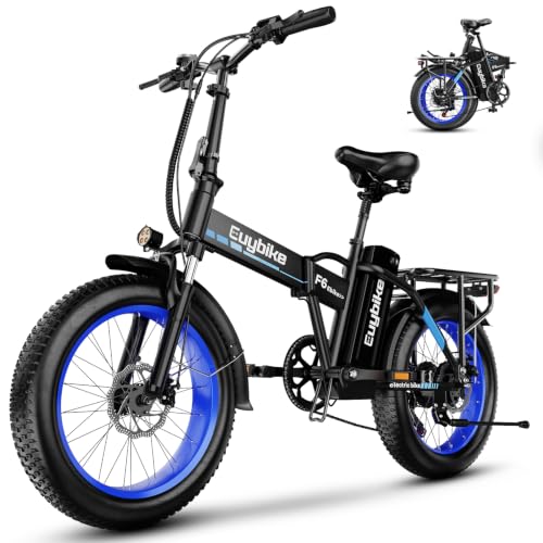 Image of 1000W Folding Electric Bike,48V 20AH Removable Battery E Bike,80 Miles Max Range Electric Bike for Adults,20 inch Fat Tire Foldable ebike,Adult Electric Bicycle for Commute Beach Snow