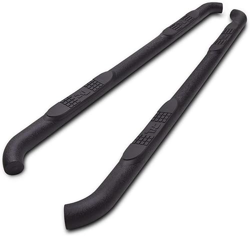 TAC - Estribos laterales para Toyota Tundra 2022-2024, camioneta de doble cabina de 3 pulgadas, textura pesada, estribos negros, barras Nerf, barras