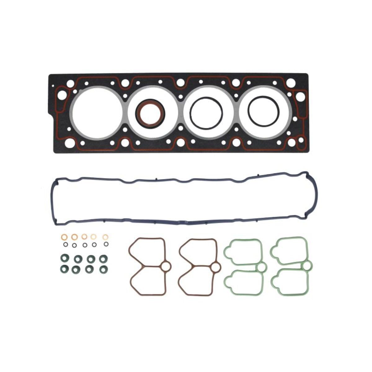 ELRING 023.402 Kit guarnizioni Testata con guarnizione testata con guarnizione tenuta stelo valvola senza lamiera termoisolante senza guarnizione(i) collettore gas scarico per copritestata in plastica | Compatibile con: CITROËN XANTIA, XANTIA Break, XSARA