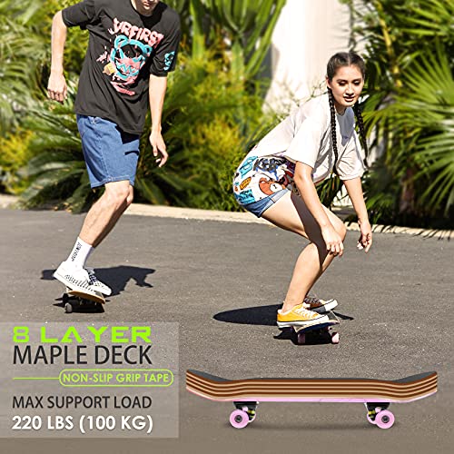 WeSkate Skateboards for Beginners, Upgraded 31″x8″ Complete Standard