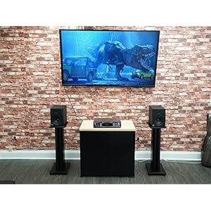 2rockvilless28bpremiumblackwoodgrain28homespeakerstandsupto100lbs Urban Country Home Decor 2 rockville ss28b premium black wood grain 28 home speaker stands up to 100lbs urban country home decor