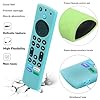 Pinowu Silicone Remote Case (2pcs, Glow in the Dark) for Firestick 4K Max/Hisense/Toshiba/Insignia/Pioneer/Omni (QLED) Series Alexa Voice Remote Enhanced w/Lanyard (Green + Turquoise) #5