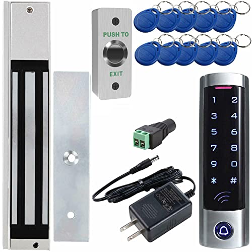UHPPOTE Outswinging Door Access Control Touching Keypad System with 600lbs Electric Magnetic Lock