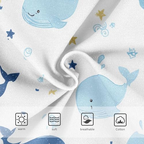 Blue Whales Girls' Underwear Cotton Cute Star Girls Briefs Soft Toddler Underwear 2T3