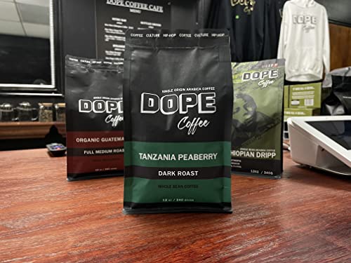 Café Molido Dope Coffee Tanzania Peaberry Tostado Oscuro 340 g miniatura 3