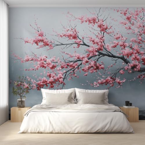Papier peint fleur rose pour creer une ambiance romantique et douce