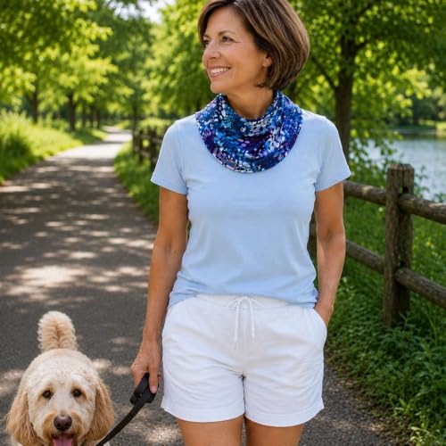 Image of BANDI UPF 50+ Sun Protective Wrap - Reversible Neck Gaiter, Lightweight Scarf with UV Protection for Travel, Made in USA