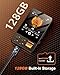 128GB MP3 Player with Bluetooth 5.3, AGXOV Music Player with Built-in HD Speaker, FM Radio, Voice Recorder, HiFi Sound, E-Book, Earphones Included