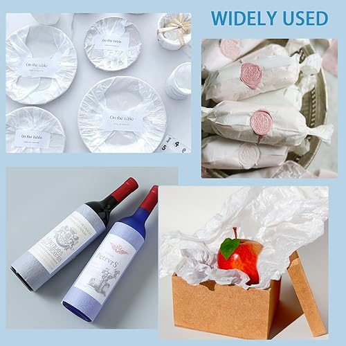 Retainbre BH21 200 Pcs Acid Free Archival Tissue Paper Archival Packing Paper No Acid Paper Unbuffered Interleaving Paper White Tissue Paper Bulk For Storing Clothes Textiles Jewelries Present Wrap thumb #3