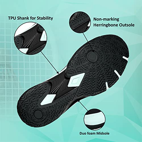 Image of Nivia Verdict 2.0 Badminton Shoe for Men, Breathable Mesh with TPU Fusion Technology Upper, Non-Marking Sole, Ideal for Badminton, Volleyball, Squash, and Table Tennis