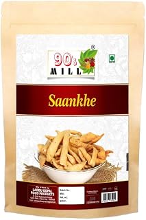 90's MILL Pure & Healthy Lachha Mathi Salone Mathri | Nimki | Evening Tea Time Snacks | Crispy | Namkeen | Ready to eat | Snacks | Preservatives Free | Gift Snack No Preservatives-300g*1Pack