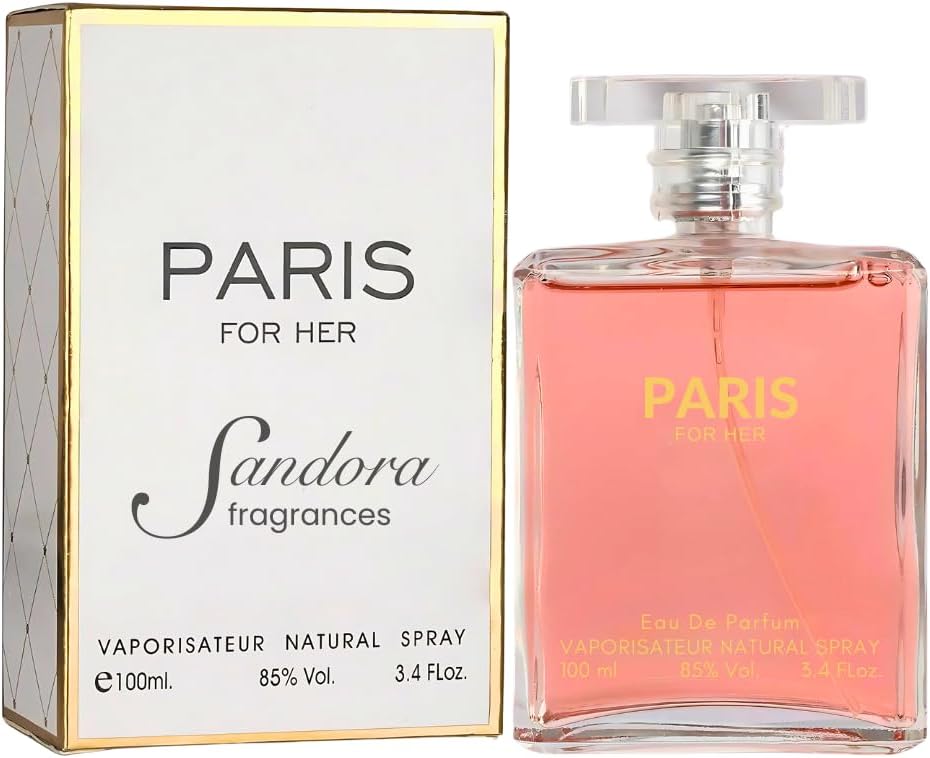 Sandora Fragrances Perfume for Women – INSPIRED by A WORLD RENOWNED WOMEN'S PERFUME – Orange, Jasmine, Patchouli, Vanilla – Elegant, Floral, Fresh, Long-Lasting Eau De Parfum 3.4 fl oz