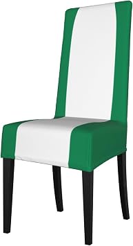 Flag of Nigeria Stretch Chair Covers Removable and Washable for Restaurants Weddings and banquets