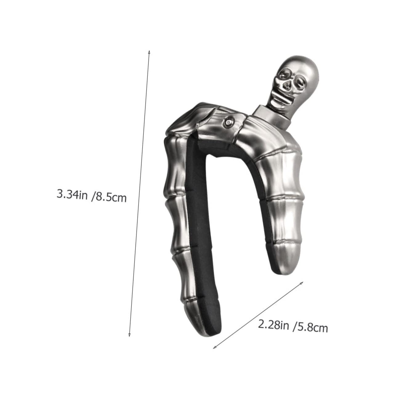 Vaguelly 2 Piezas Capo de Guitarra con Diseño de Calavera Accesorio de Afinación Portátil para Guitarra y Ukelele de Ajustar y Usar para Principiantes y Músicos Experimentados