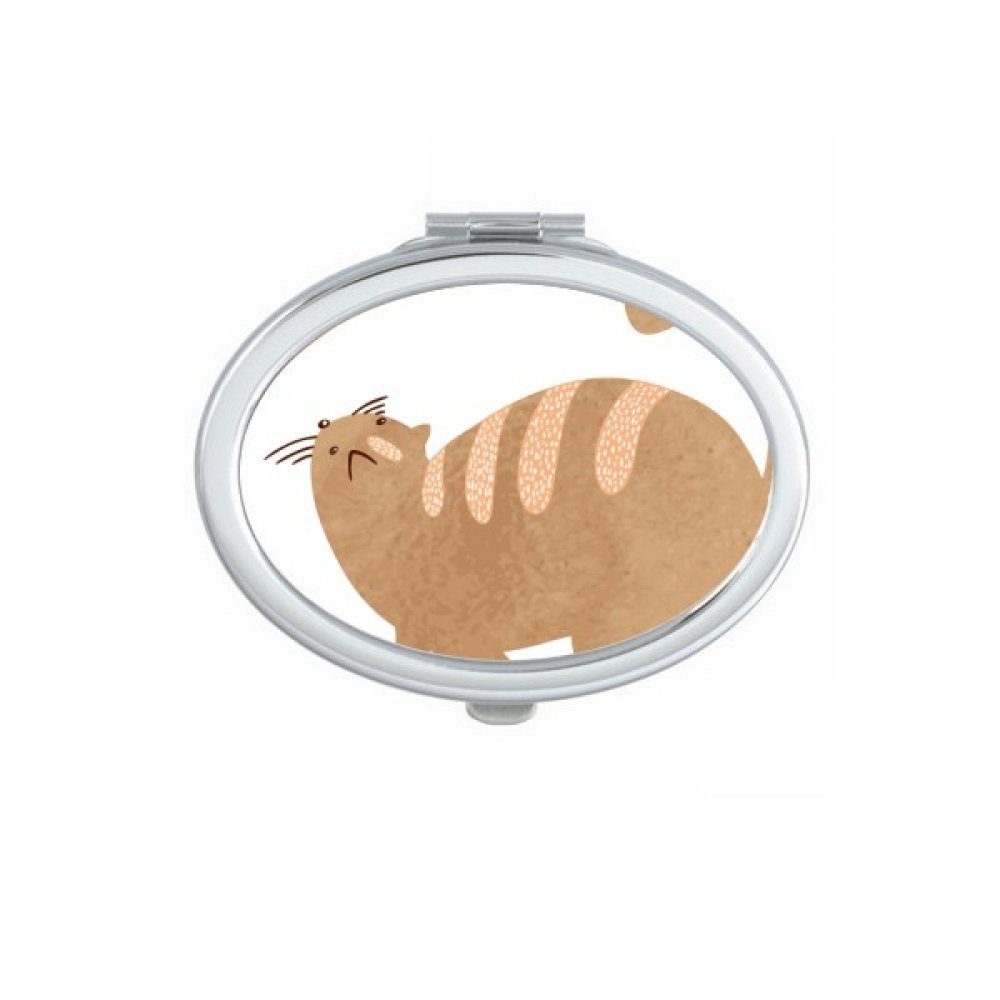 Miroir compact chat marron pour vos retouches maquillage rapides en déplacement