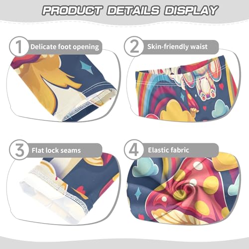 Bolaz Toddler Girls Leggings Printed Yoga Pants Leggings Mushroom Puppy for Kids3