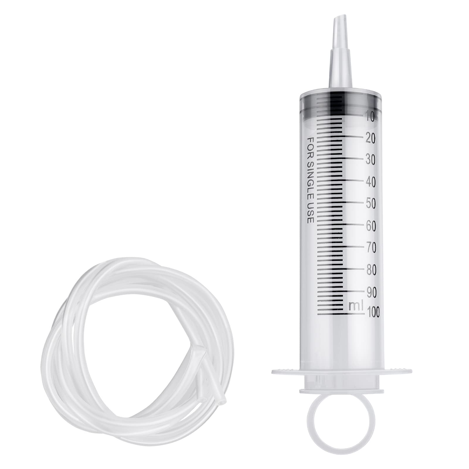 Buy cobee Measuring Syringe, Plastic Syringe with Tube, 100 ml Large