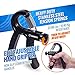 Hand Grip Strengthener (4 Pack) Forearm Exerciser Adjustable Resistance Hand Gripper, Finger Stretcher, Grip Ring and Finger Exerciser for Men and Women, Injury Recovery and Muscle Builder