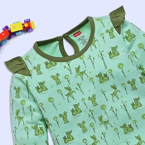 Image of LuvLap Baby Girls 100% Cotton Full Sleeve Top & Pyjama Sets, Pack Of 02
