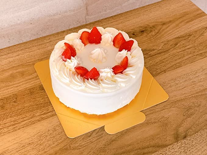ホールケーキ用　ゴールドトレー各種 10枚】直径245mm ケーキトレー ゴールド 7号 角型 金 ホール