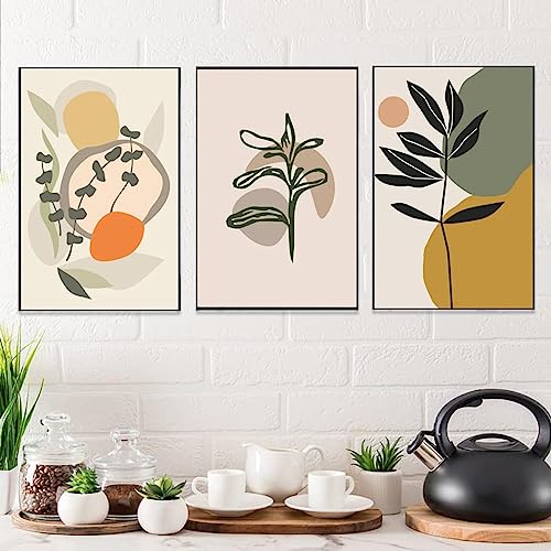 Peinture botanique KEBIA de style bohème, affiche florale premium