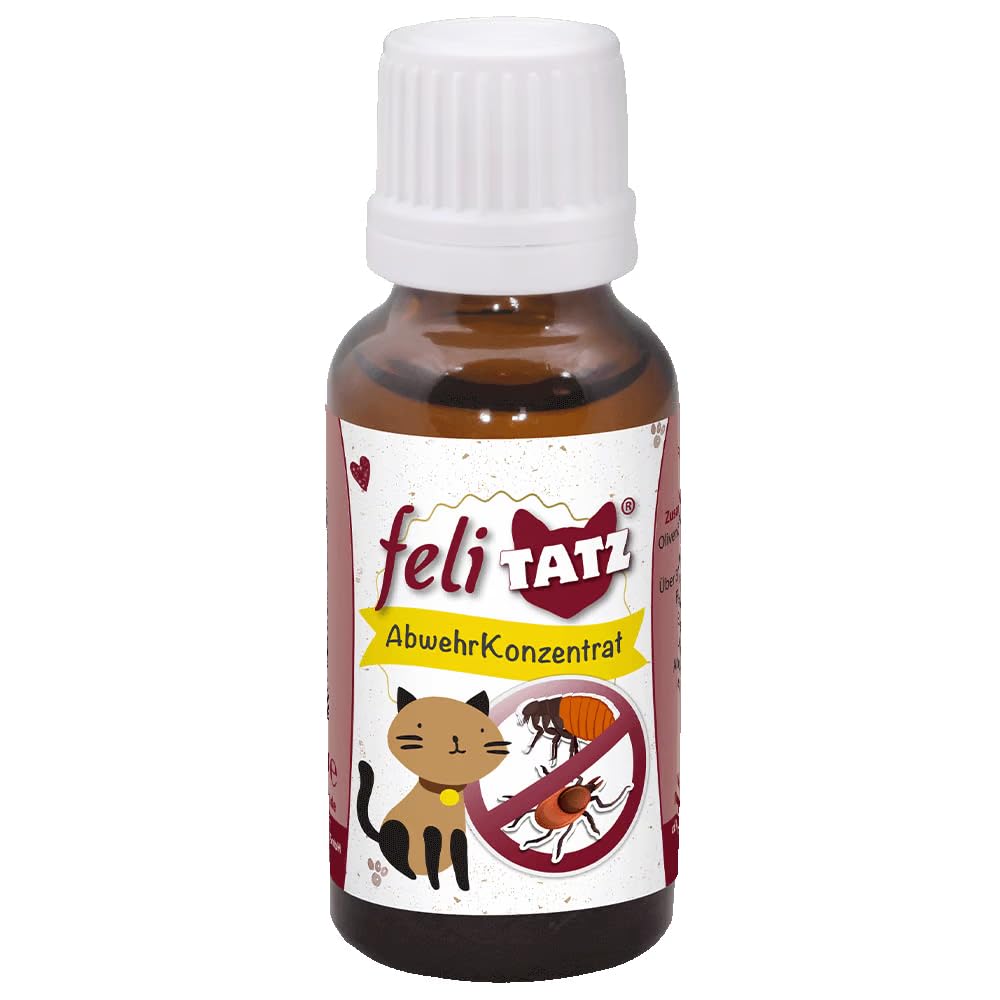 feliTATZ AbwehrKonzentrat 10 ml | Natürlicher Zeckenschutz für Katzen