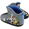 SUPER MARIO Boys’ Mariokart Nintendo Slippers Mismatch Bootie, Mario Luigi Yoshi Peach,Grey, Little Kid Size 10/11 to…