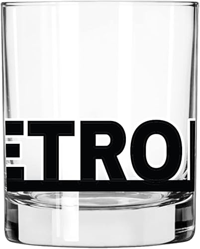 Miniatura 4 de Toasted Tales - Vaso de whisky Detroit Skyline Cityscapes  Regalo para la gente de Detroit City  Vasos Old Fashioned Rocks Urban City  Regalo para