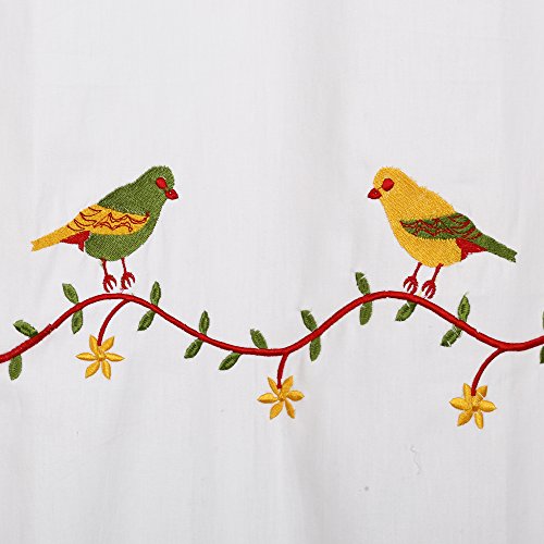Image of LINENWALAS Cotton Curtains for Doors 7 Feet Set of 2, Linen Textured Doors Curtains for Home Decor, Hangs Elegantly with Back Loops (4.5ft x 7ft, Multi)