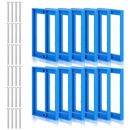 Rallonge de prise électrique pour boîte électrique lot de 12 boîtiers bleus